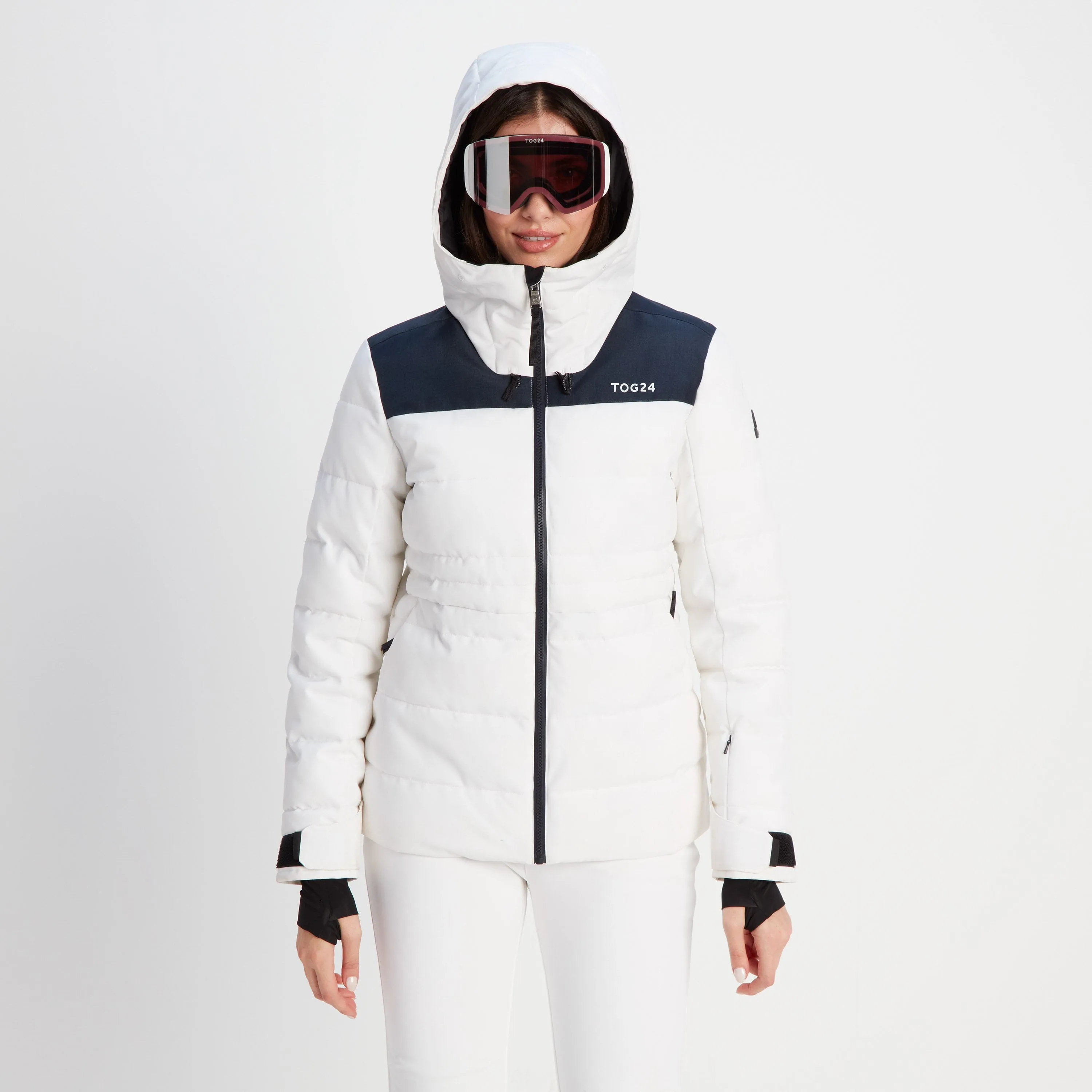 Arosa Goggles - Matt White/Vermillion
