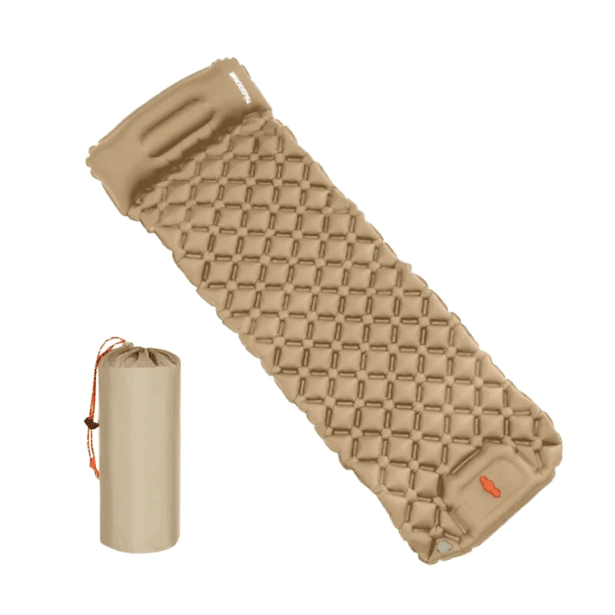 Camping Sleeping Pad with Built-in Pump, Ultralight & Waterproof, 75x23in Sleeping Surface, Compact & Portable for Hiking and Camping