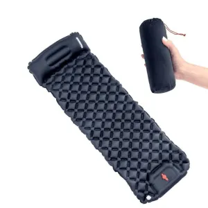 Camping Sleeping Pad with Built-in Pump, Ultralight & Waterproof, 75x23in Sleeping Surface, Compact & Portable for Hiking and Camping