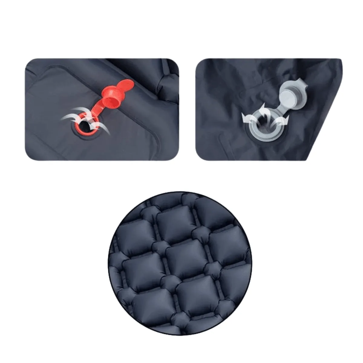 Camping Sleeping Pad with Built-in Pump, Ultralight & Waterproof, 75x23in Sleeping Surface, Compact & Portable for Hiking and Camping