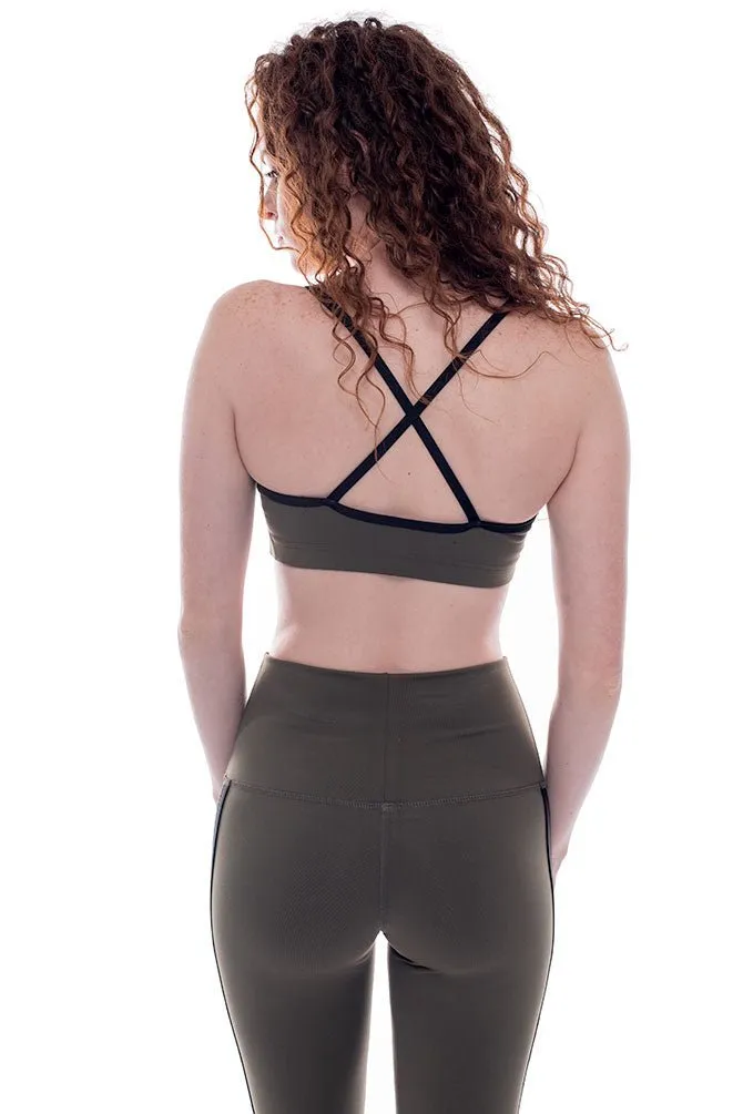 Cross Back Cami Bra