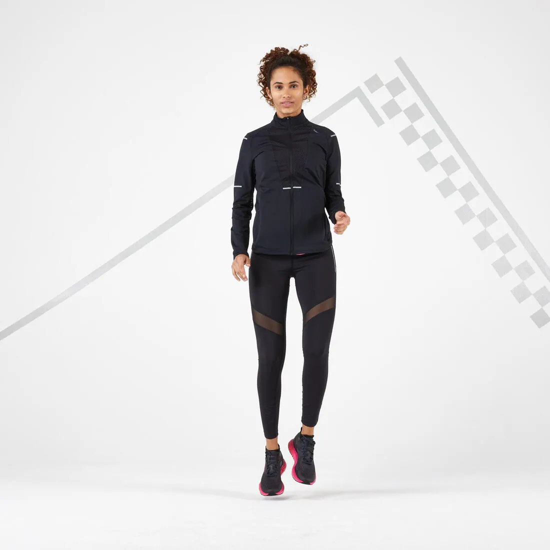 Kiprun Women's Running Breathable Jacket - Black