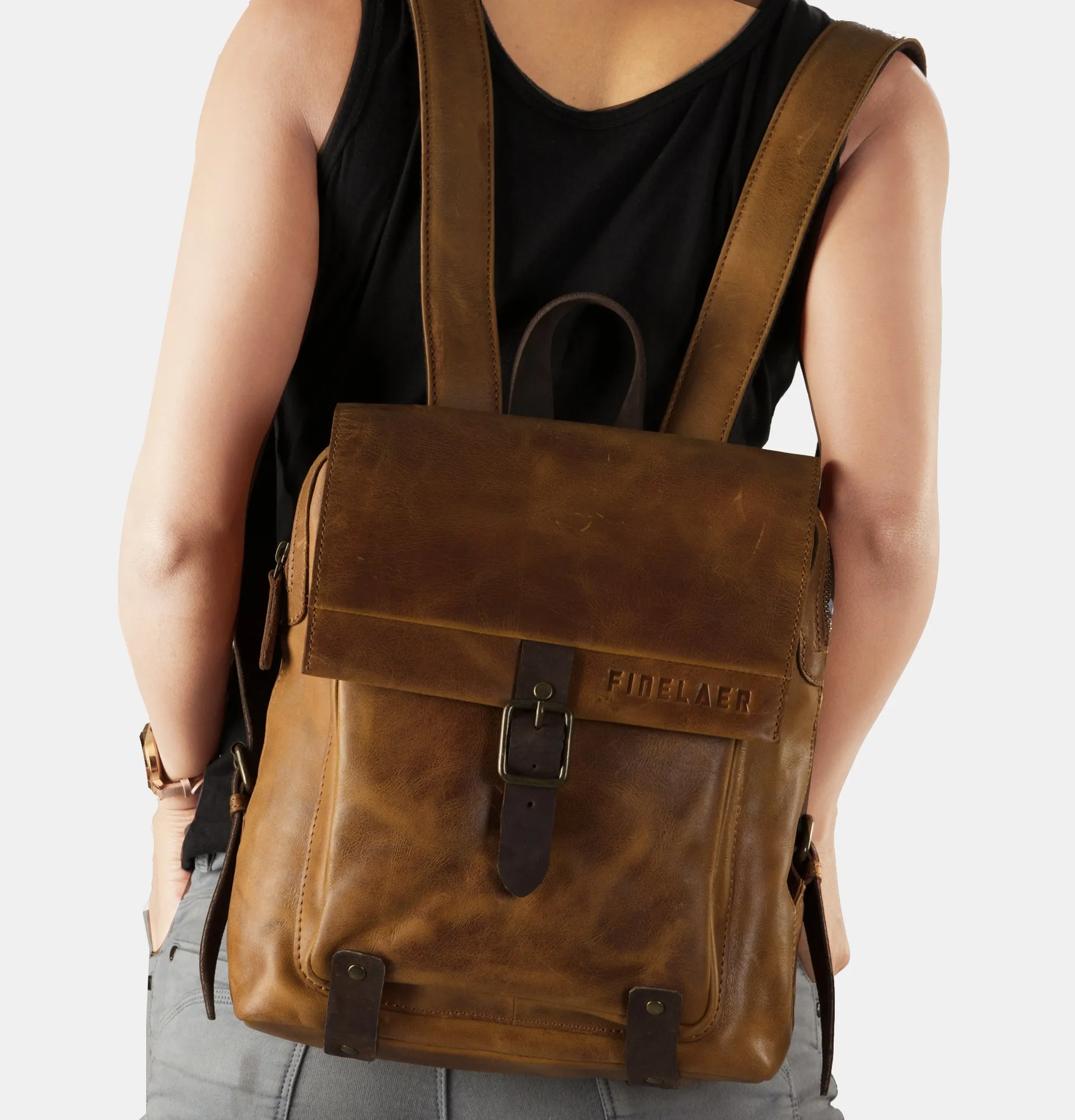 Leather Hiking Vintage Backpack