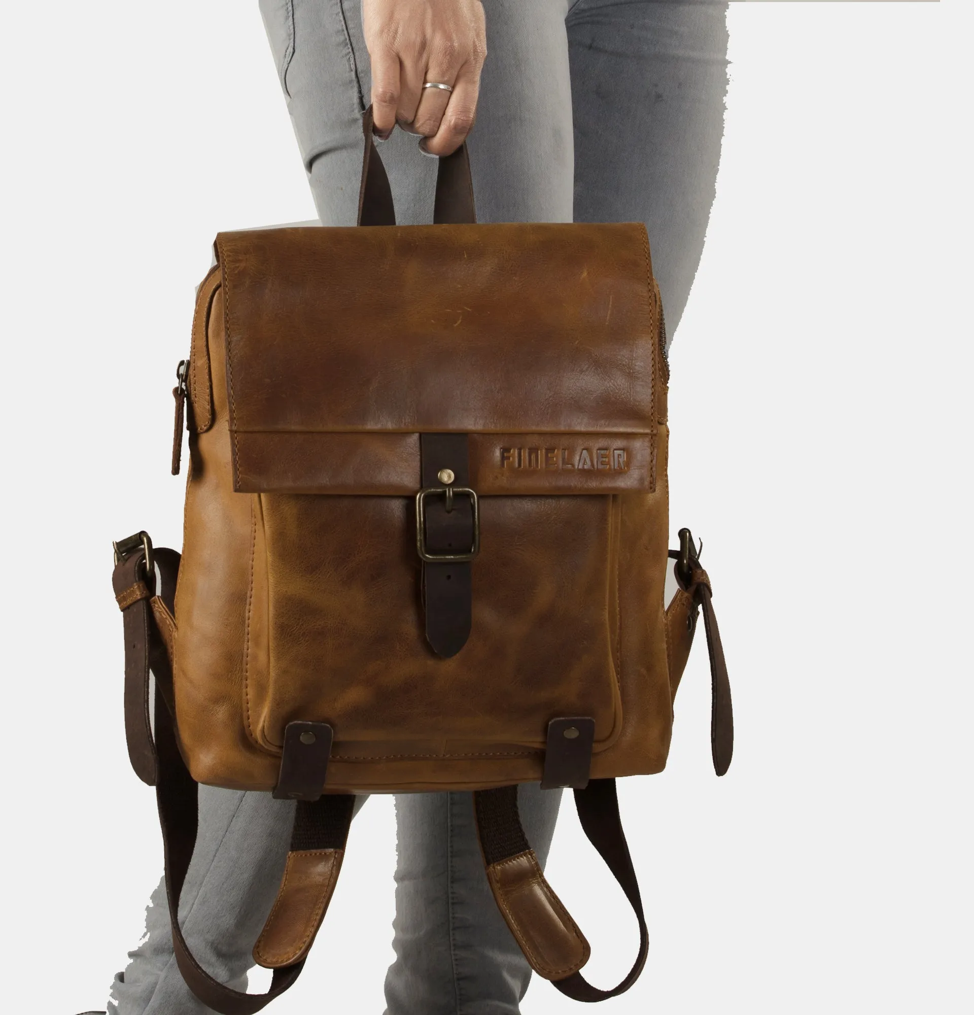Leather Hiking Vintage Backpack