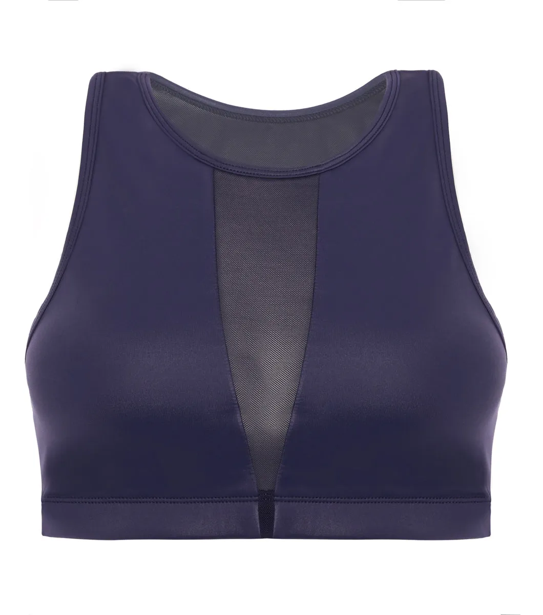 Leather Lust Mesh Bra