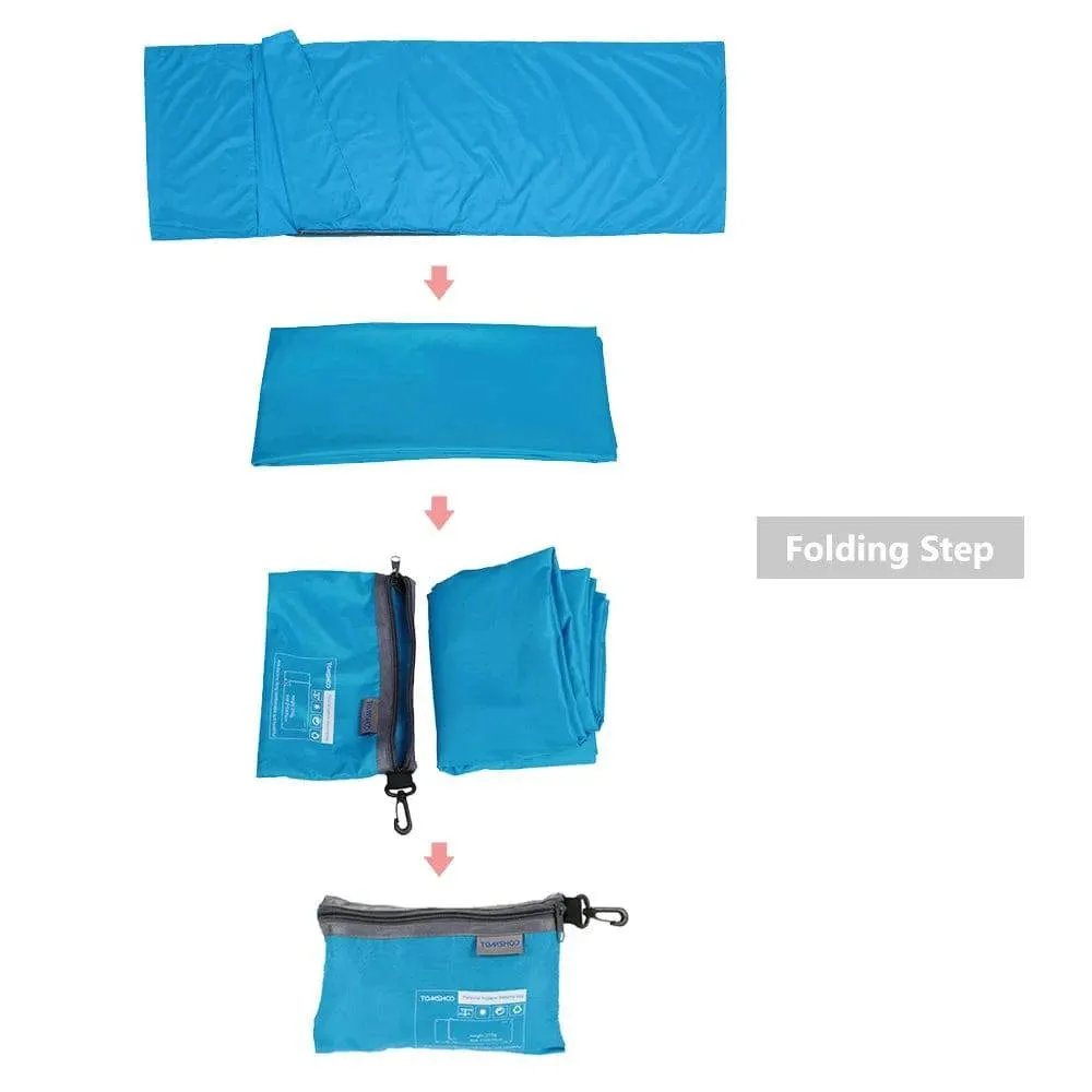 Lightweight Outdoor Sleeping Bag Liner Polyester Pongee Portable Single Sleeping Bags Camping Travel Hotel Sleep Bag 75*210CM