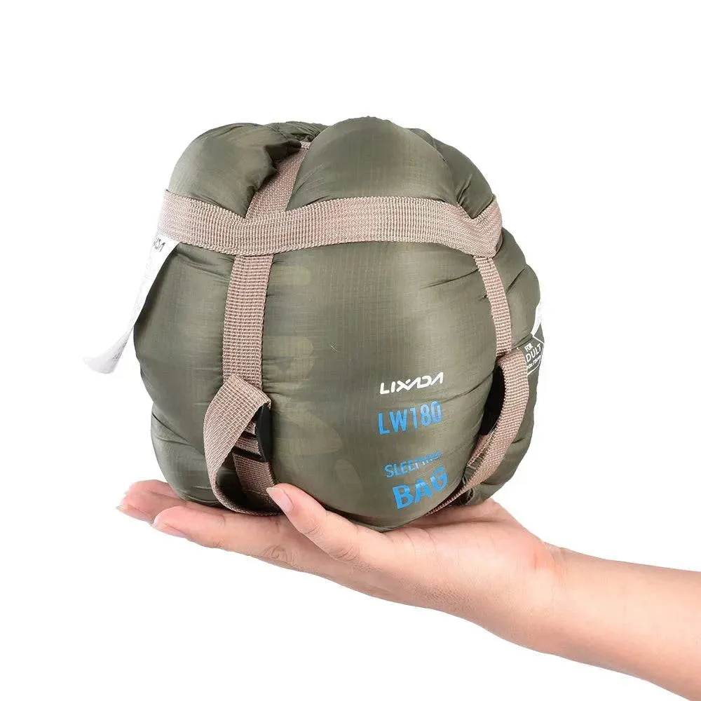 Lixada 190 * 75cm Outdoor Envelope Sleeping Bag Camping Travel Hiking Multifunction Ultra-light Sleeping Bag Travel Bag 680g