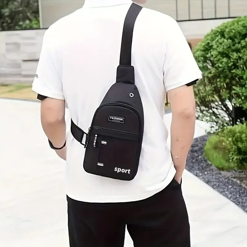 Men's Casual Waterproof Oxford Sling Chest Bag