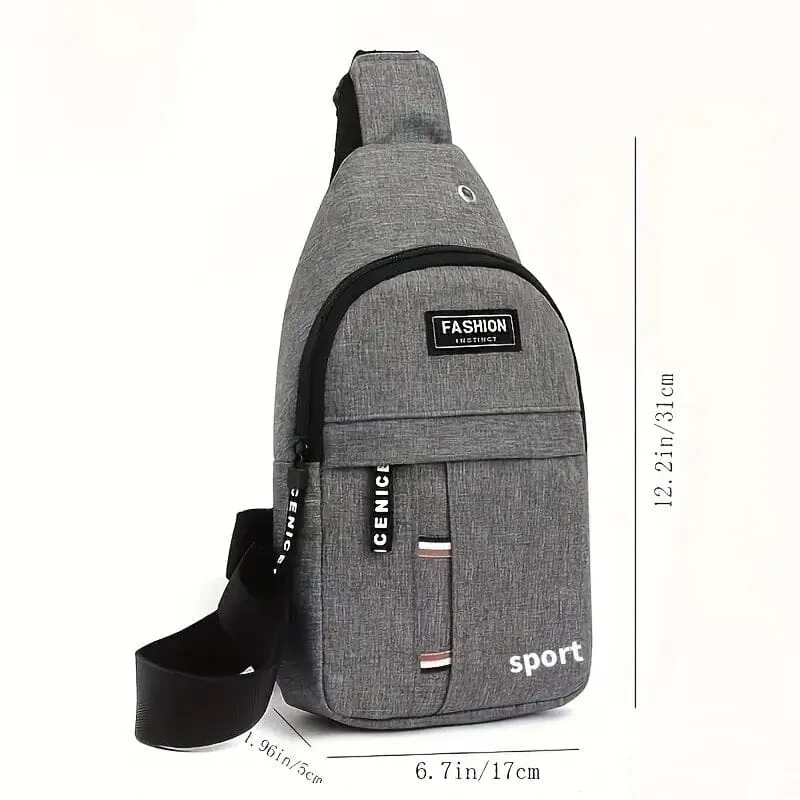 Men's Casual Waterproof Oxford Sling Chest Bag