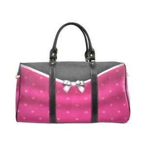 Pink And Black Bow Style Travel Bag