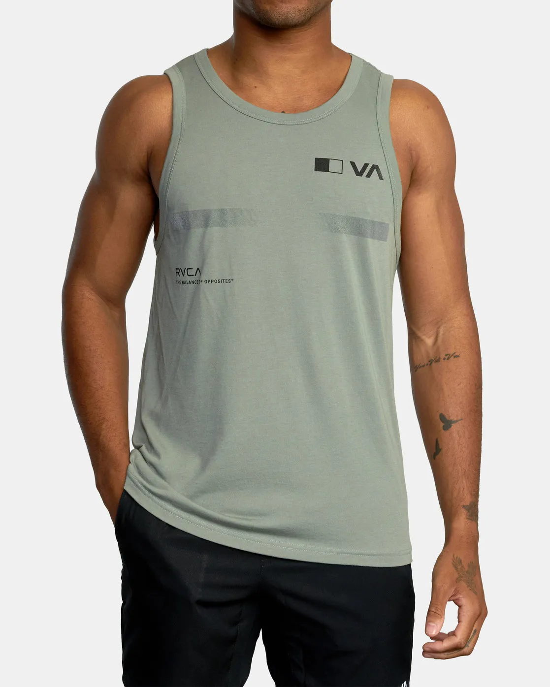 Pix Bar Performance Workout Tank Top - Agave Green