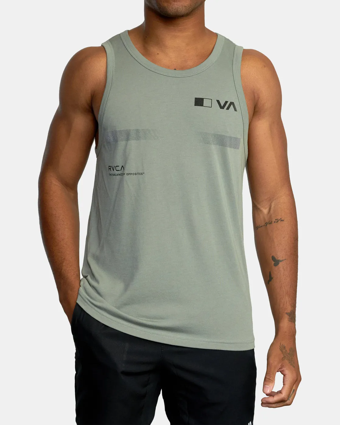 Pix Bar Performance Workout Tank Top - Agave Green