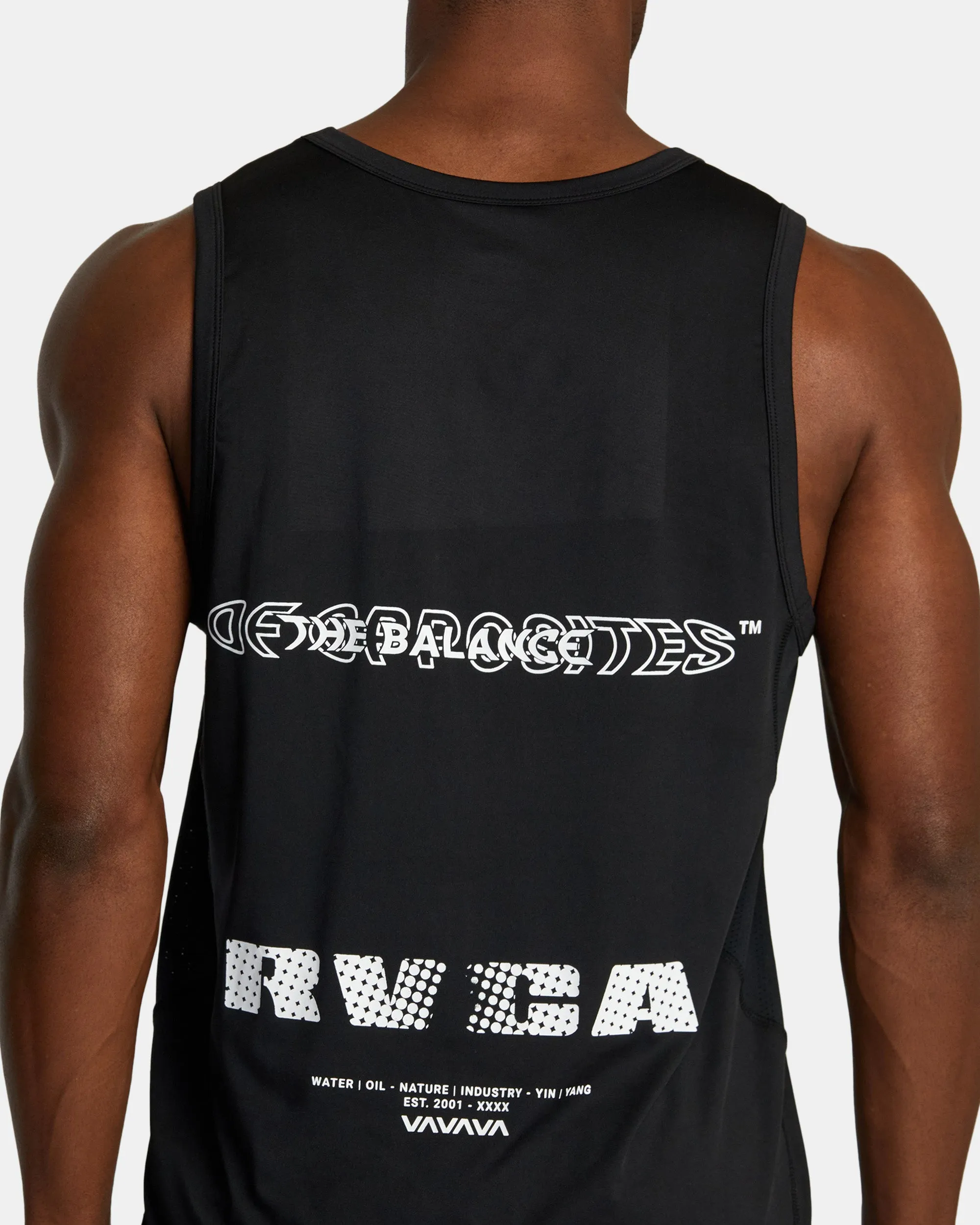 Radiate Sport Vent Tank Top - Black