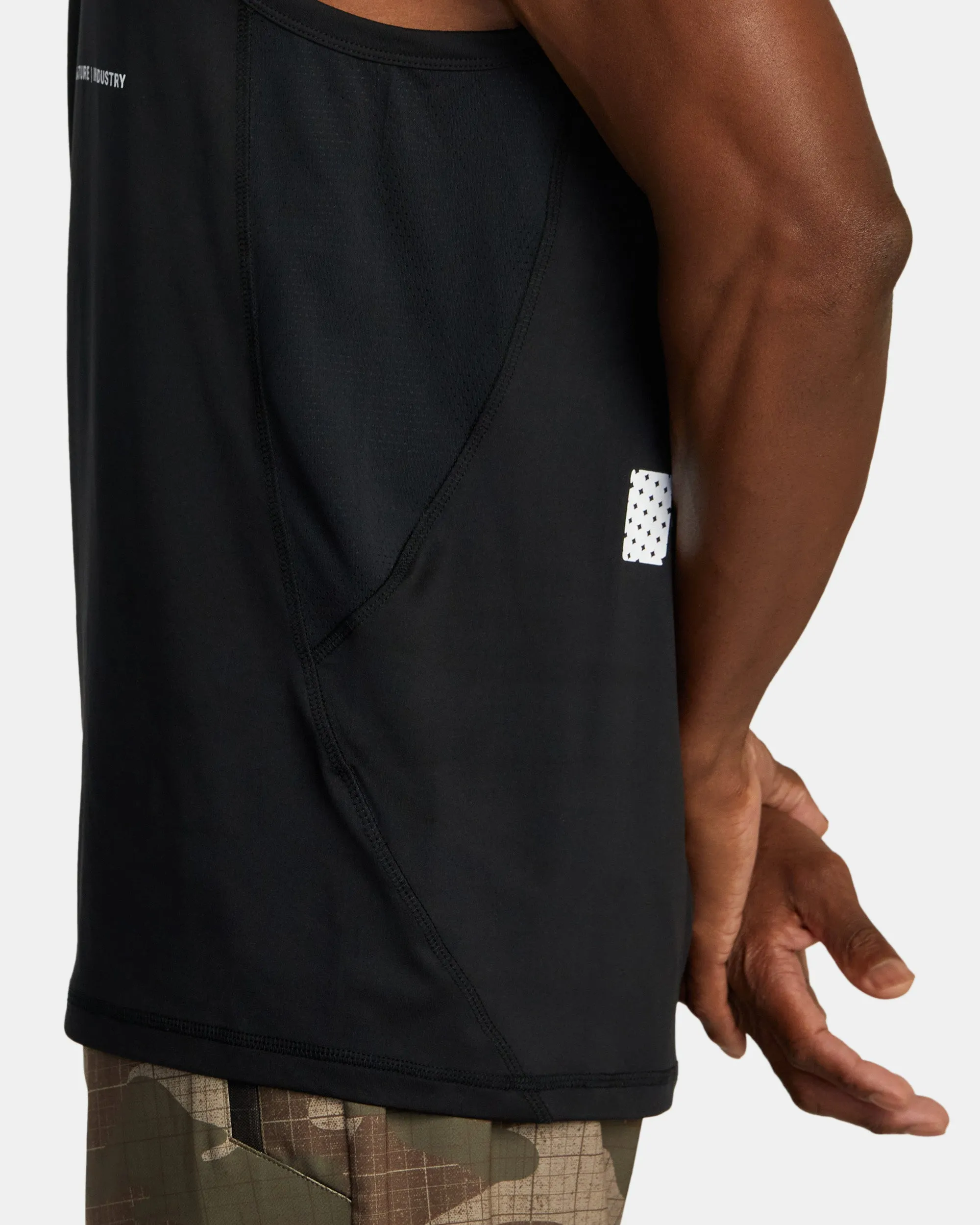 Radiate Sport Vent Tank Top - Black