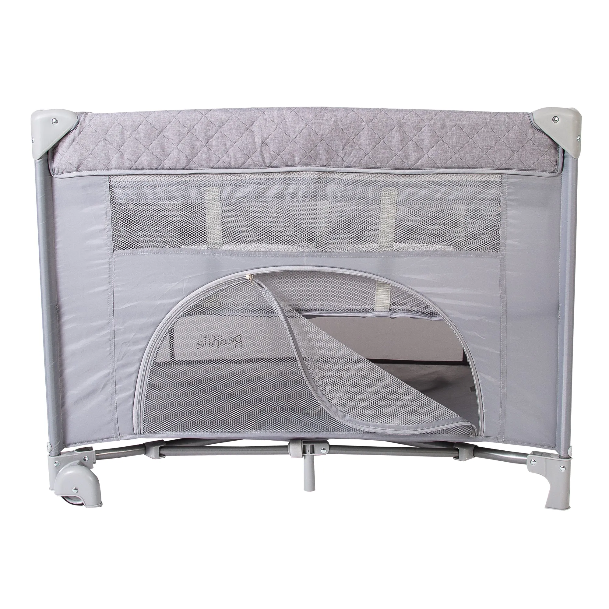 Red Kite Dreamer Bedside Travel Crib Quilt Grey