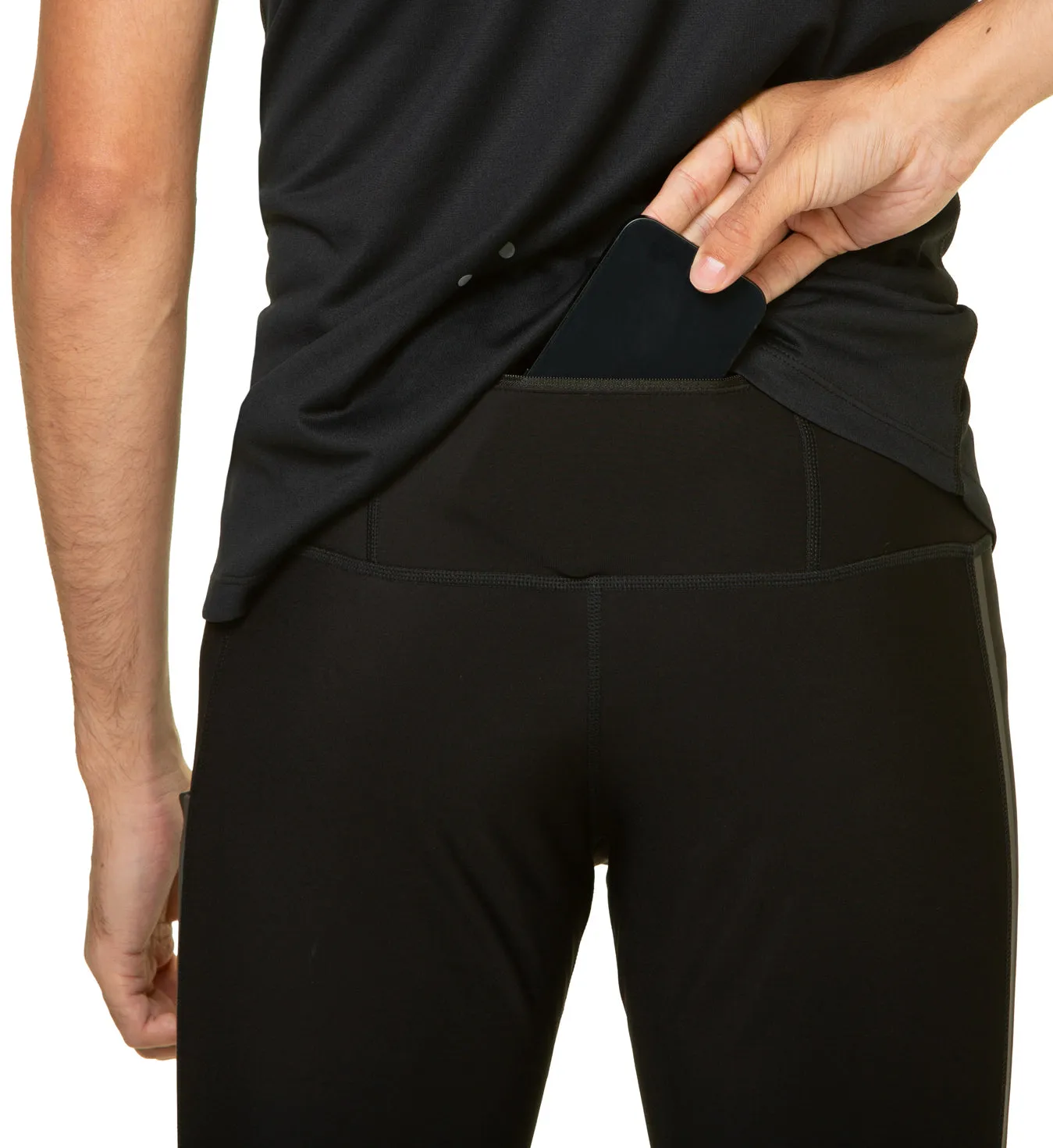 Ronhill Tech GORE-TEX Windstopper Mens Long Running Tights - Black