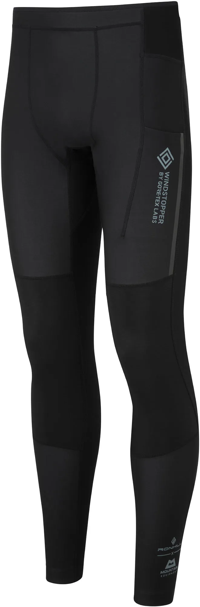 Ronhill Tech GORE-TEX Windstopper Mens Long Running Tights - Black