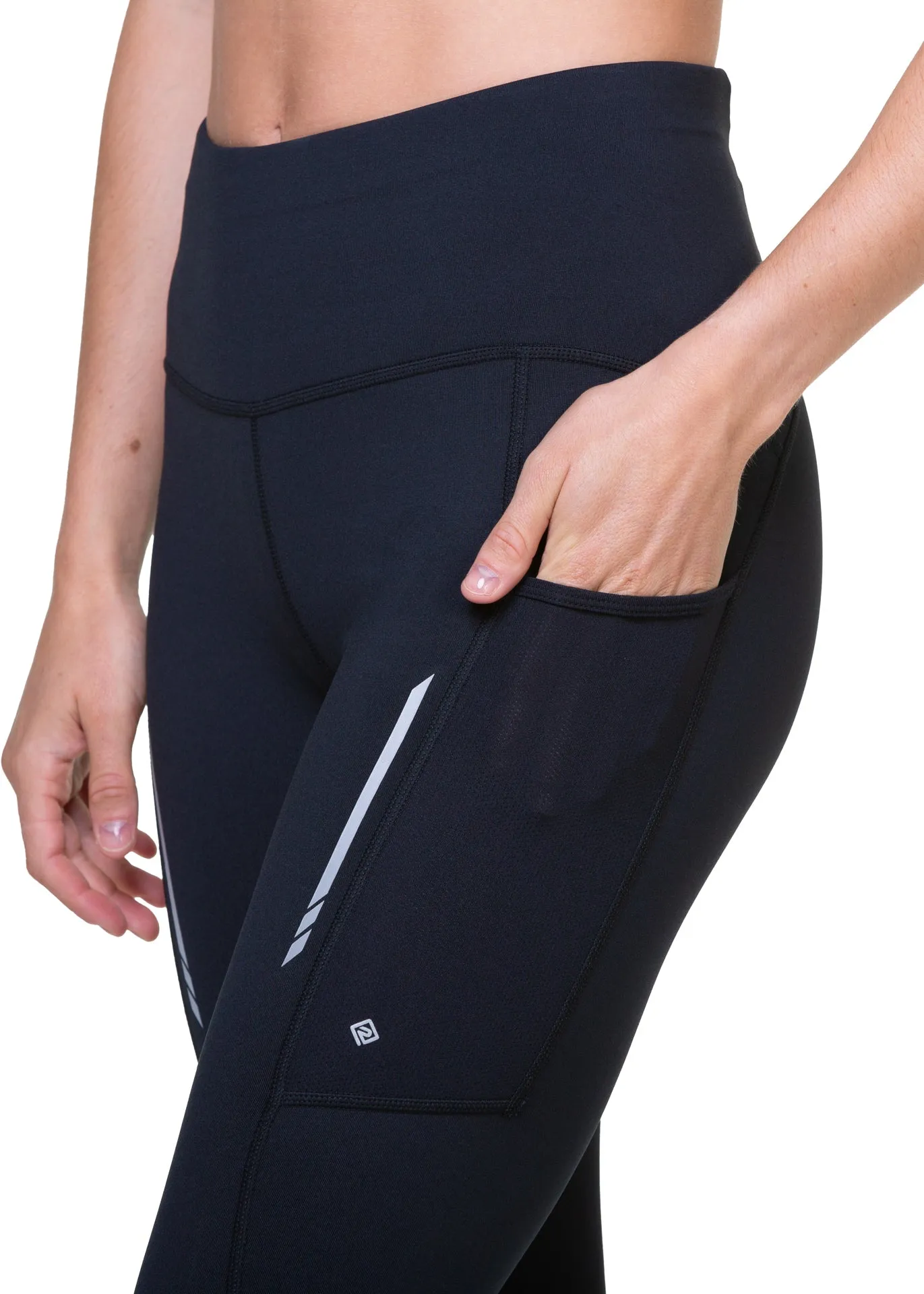 Ronhill Tech Reflect Womens Long Running Tights - Black