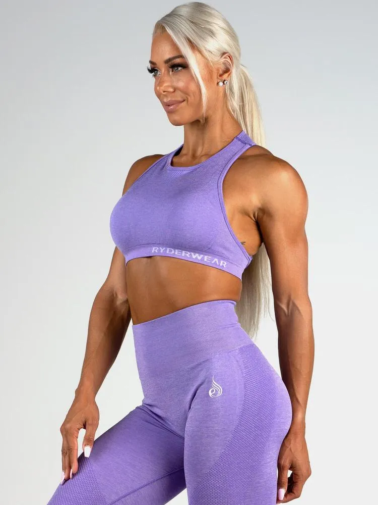 Ryderwear Seamless Sports Bra - Purple Marl