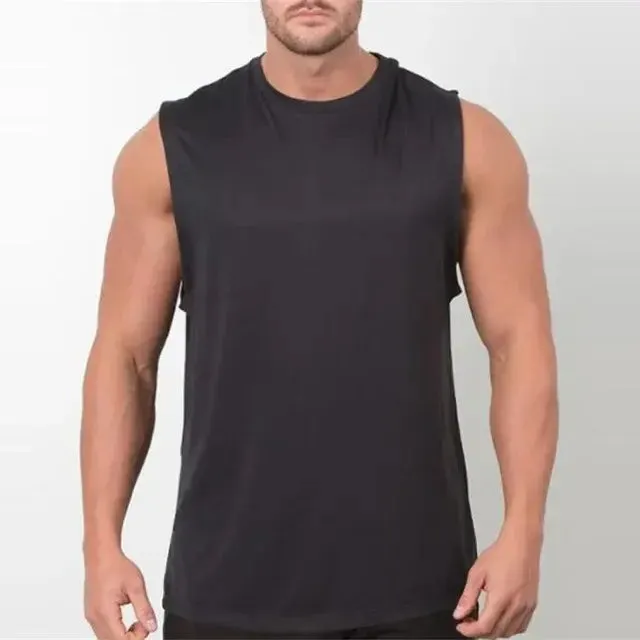 Sleek Men's Gym Stringer Vest