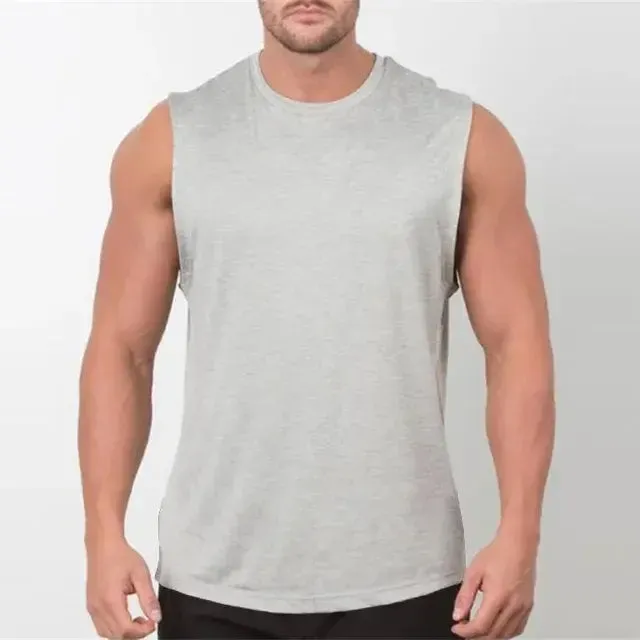 Sleek Men's Gym Stringer Vest