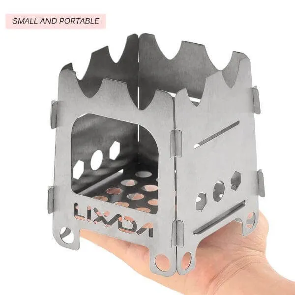 Titanium Portable Ultralight Folding Wood Stove