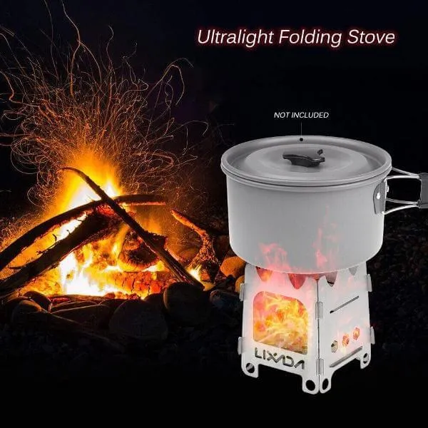 Titanium Portable Ultralight Folding Wood Stove