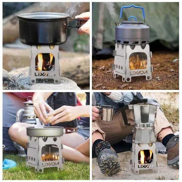 Titanium Portable Ultralight Folding Wood Stove