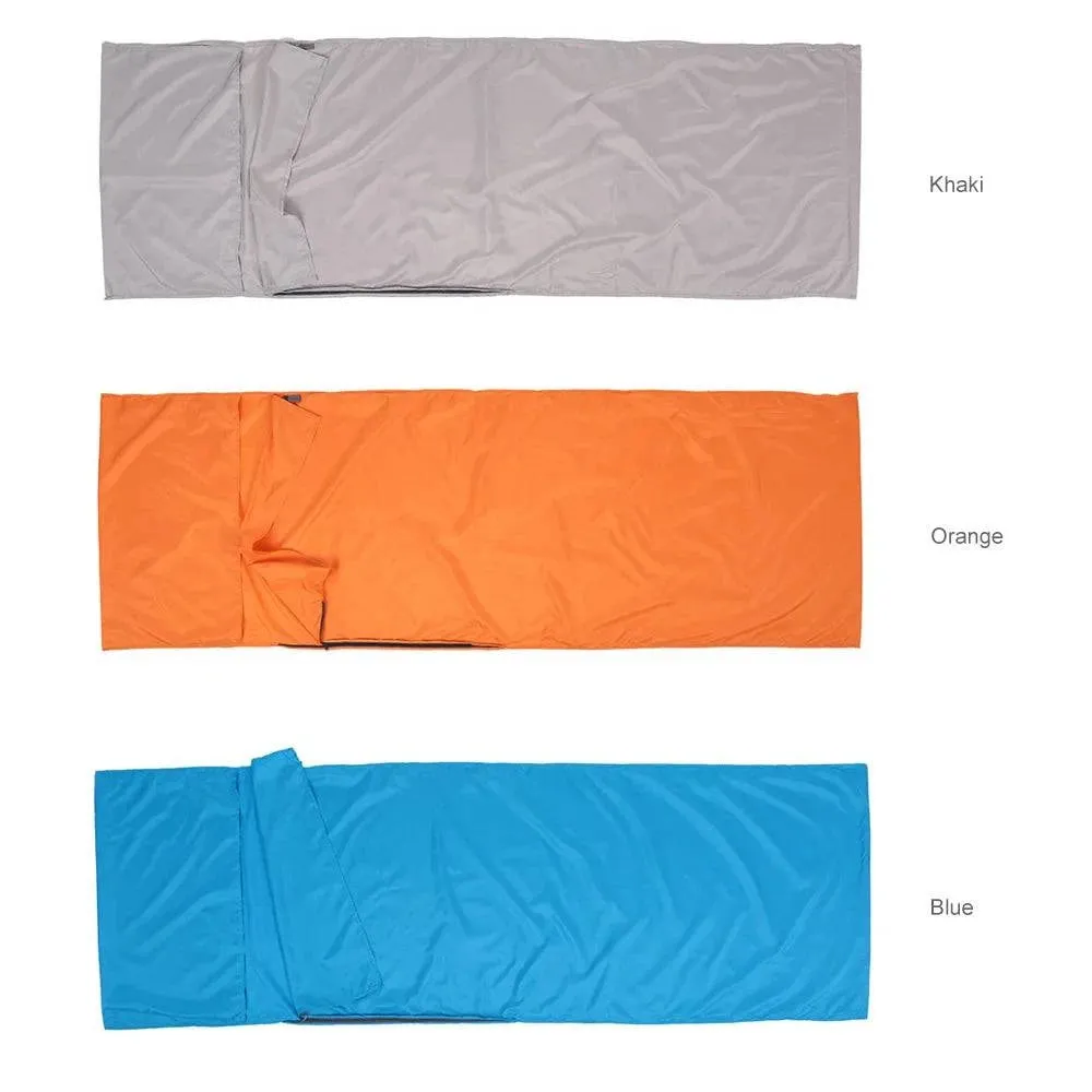 TOMSHOO 75*210CM Outdoor Sleeping Bag Lightweight Camping Hiking Travel Bag Liner  Portable Folding Sleeping Bag with Pillowcase