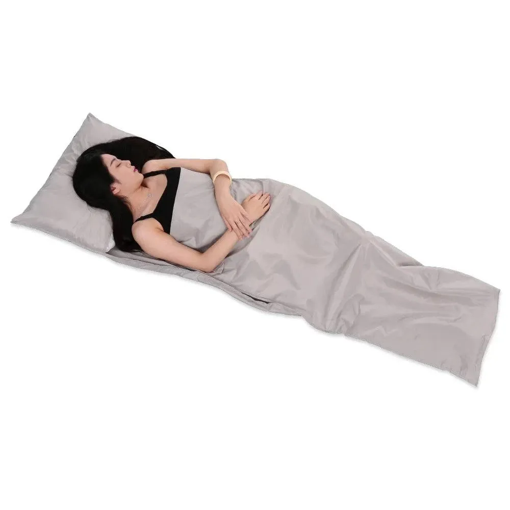 TOMSHOO 75*210CM Outdoor Sleeping Bag Lightweight Camping Hiking Travel Bag Liner  Portable Folding Sleeping Bag with Pillowcase