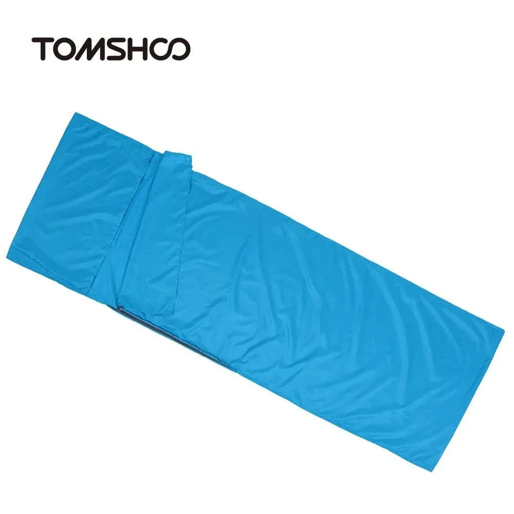 TOMSHOO 75*210CM Outdoor Sleeping Bag Lightweight Camping Hiking Travel Bag Liner  Portable Folding Sleeping Bag with Pillowcase