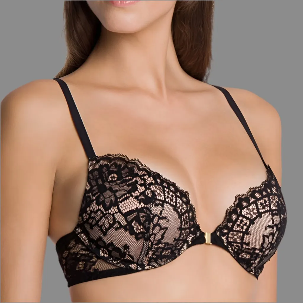 Wolford - Belle Fleur Racerback Bra - Black